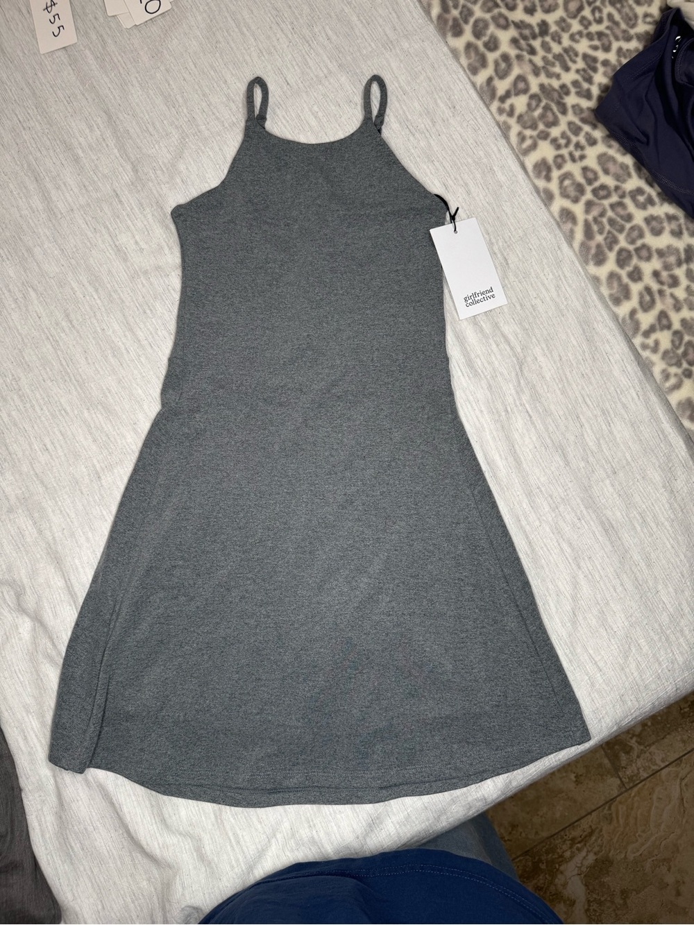 Girlfriend Collective Gray Athletic Dress w/ Built Unitard / XS